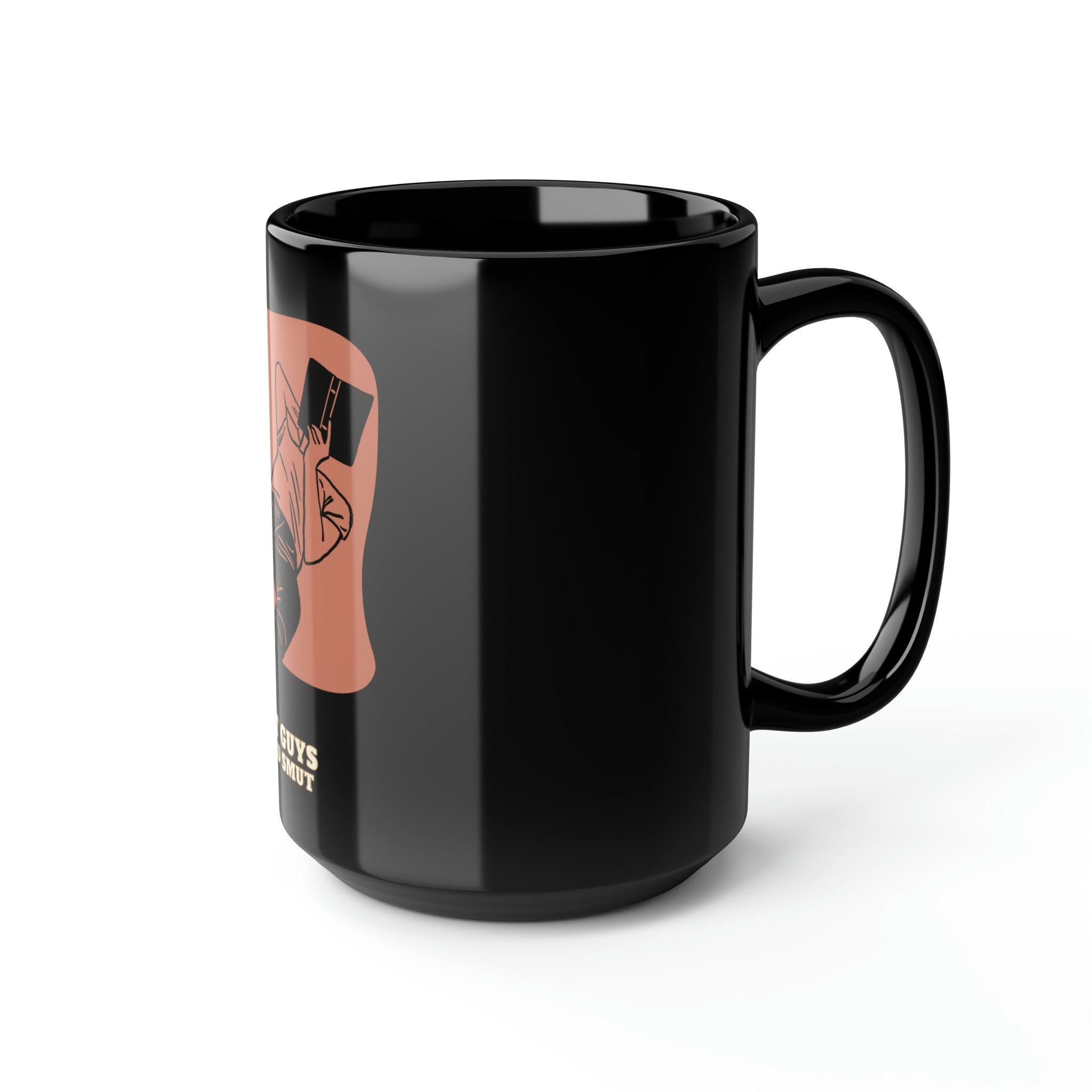 Hot Guys Read Smut. Black Mug, 15oz - Etsy