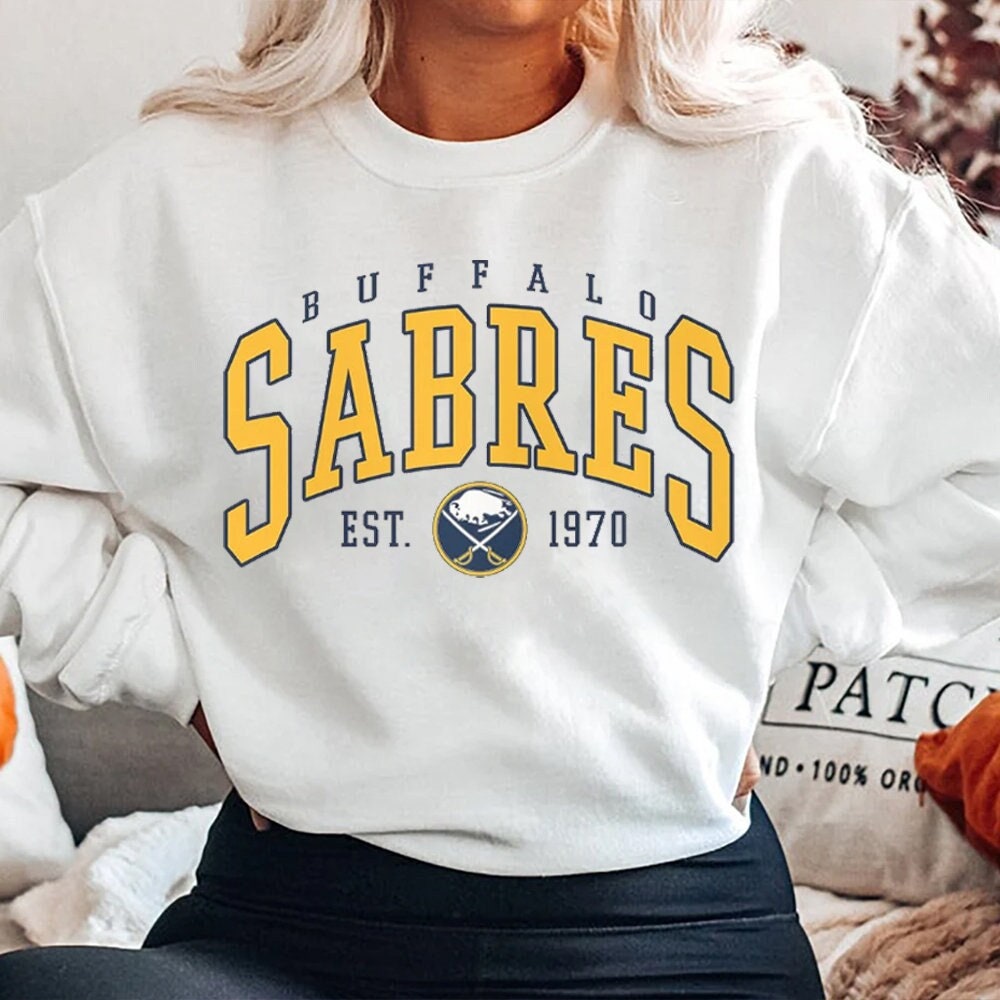 Tops, Buffalo Sabres Sweatshirt Sabres Tee Hockey Sweatshirt Vintage  Sweater