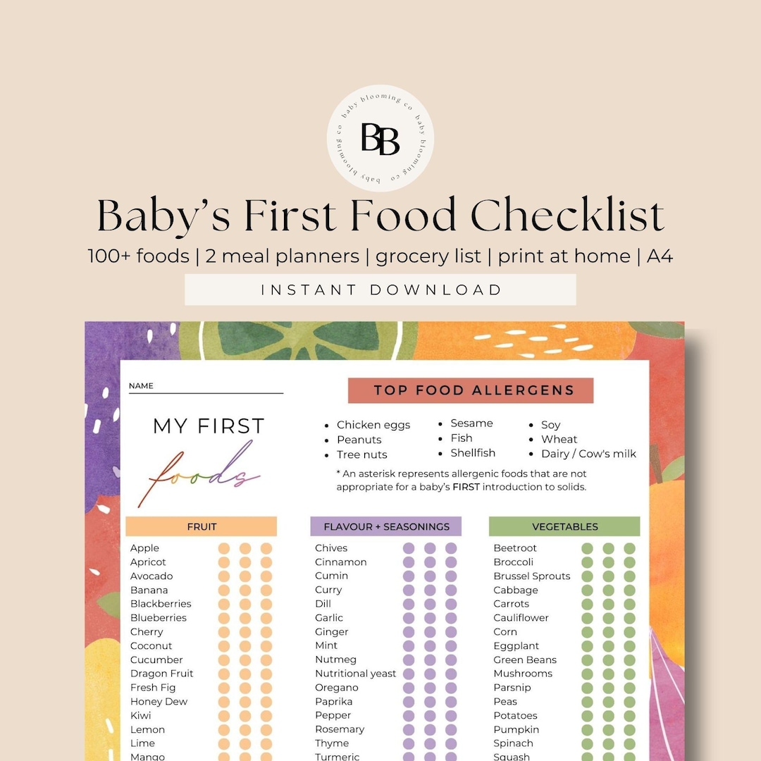 100 Foods Before One Printable - Il 1080xN.6642018158 9i1r 