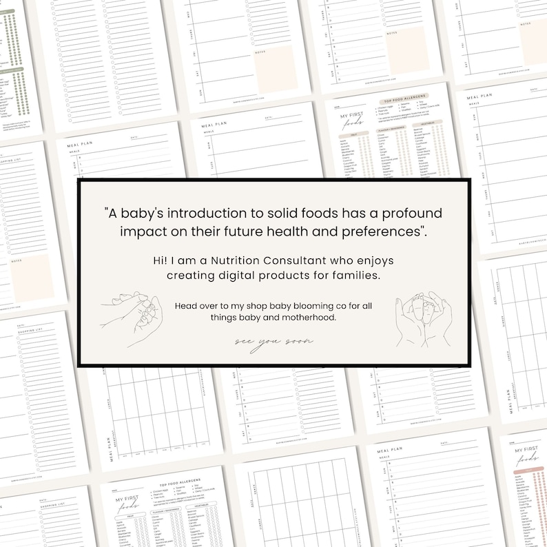 Weekly Meal Plan Minimal Food Diary Meal Prep Planner Printable 7day