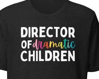 Camiseta de director de teatro infantil / Camiseta de director de teatro infantil / Camiseta de profesor de teatro juvenil