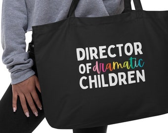 Director of Dramatic Children Tote Bag | Children's Theatre Director Canvas Tote