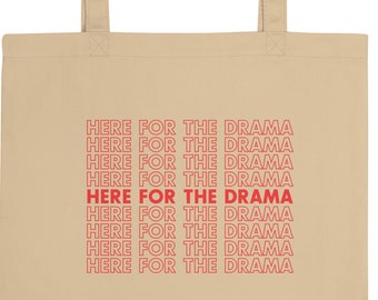 Aquí para el bolso de mano Drama Canvas Theatre / Theatre Lover Canvas Tote