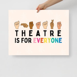 Theatre is for Everyone Poster | Drama Classroom Decor