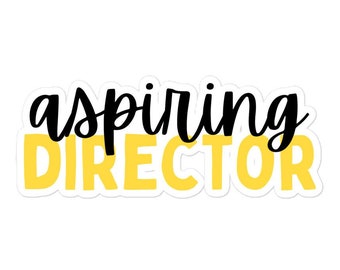 Aspiring Director Theater Sticker | Theatre Lover Sticker