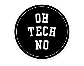 Oh Tech No Technisches Theater Sticker | Theater Liebhaber Technik Sticker