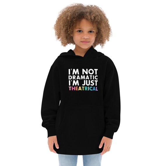 KIDS Fleece Theatre Hoodie Youth Drama Hoodie YA Theatre Sweatshirt Etsy Ireland