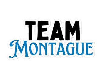 Team Montague Shakespeare Sticker | Theater Lover Romeo and Juliet Sticker