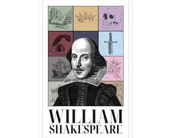 William Shakespeare Swift Eras Poster Sticker | Swifty Theater Lover Literature Sticker