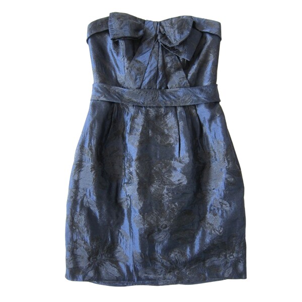 Blue Black Dress Etsy