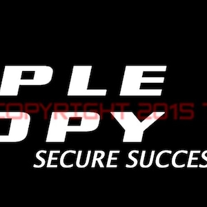 Naklejka z napisem Triple Canopy Mercenary Group o szerokości 9 cali.