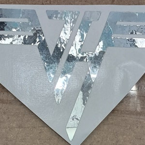 CHROM Van Halen Aufkleber 4 Zoll groß, die größte Rockband aller Zeiten !!