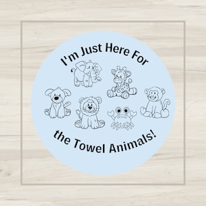 Cruise Door Magnet | Cruise Door Decoration | Royal Caribbean Door Magnet | Towel Animals | I&#39;m Just Here For | Cruise Accessories