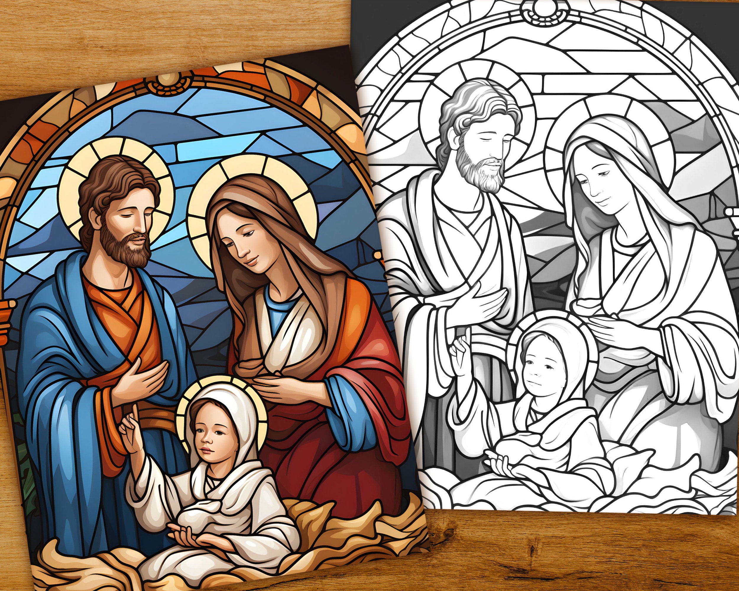 The Nativity of Jesus Christ Coloring Book - Digital Download ...