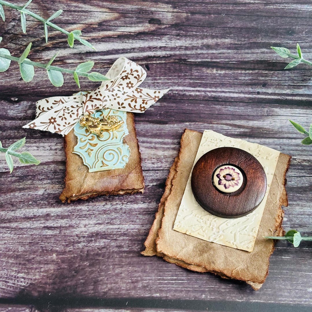 Hidden Paperclips Handmade Junk Journal Supplies Etsy