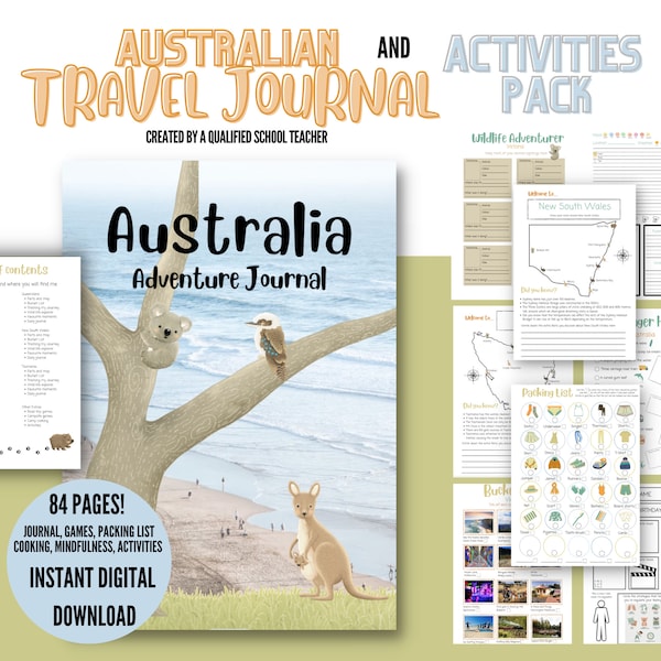 Australian - Children's Travel Journal