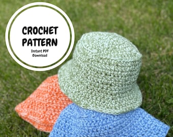 Beginner Crochet Bucket Hat Pattern: Easy Summer Accessory (PDF Pattern)