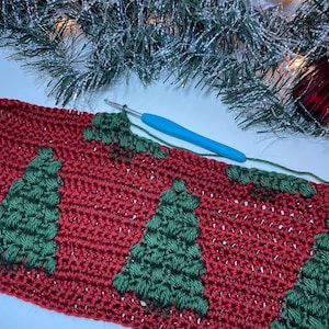Pine Puff Pullover Crochet PATTERN Instant Download, Crochet Christmas Tree Sweater PDF Pattern, Crochet Pullover, Holiday Sweater Crochet
