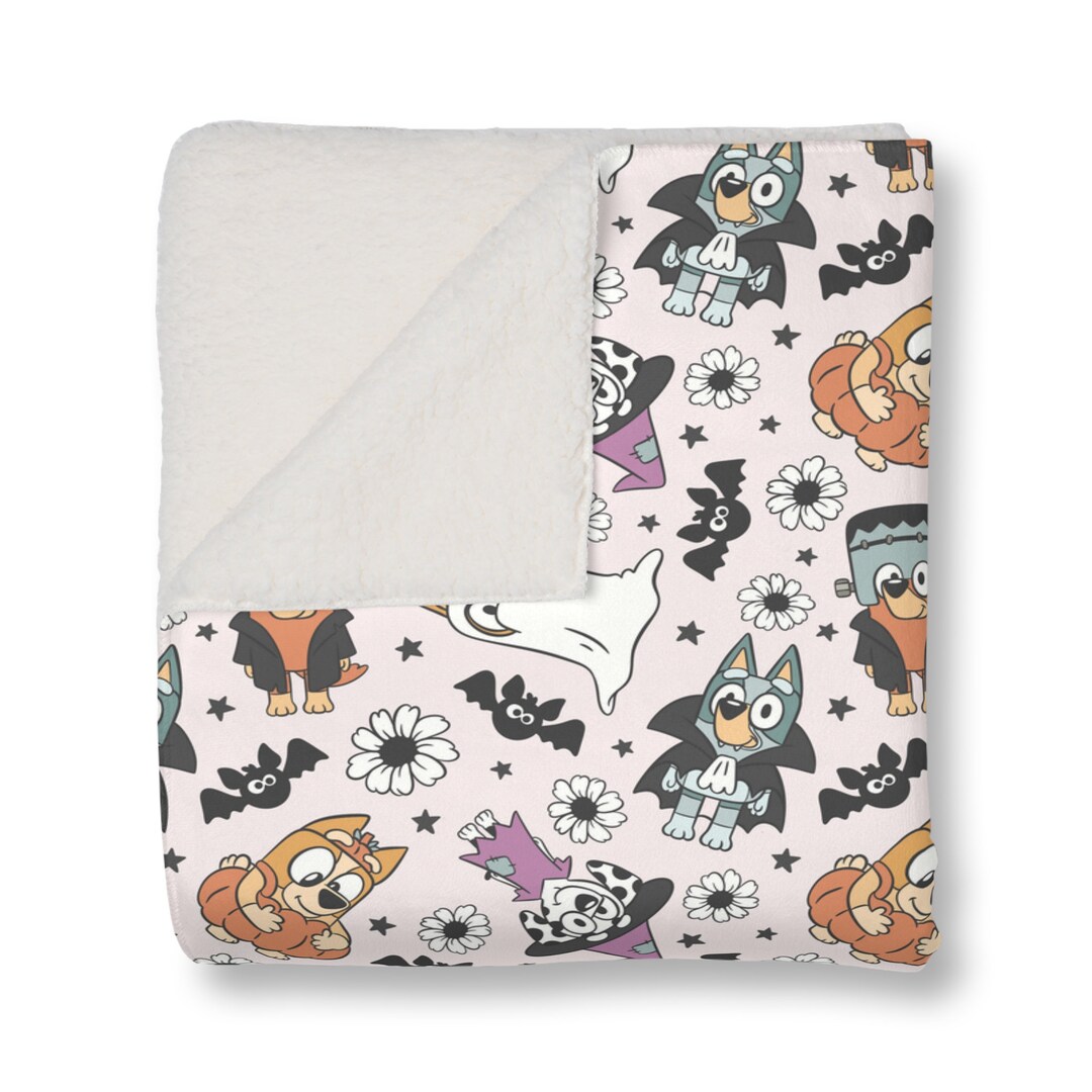 Bluey Halloween Printed Sherpa Blanket Etsy