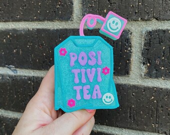 Positivi-Thee Freshies | Aangepaste luxe auto decor luchtverfrissers lint glitter leuke accessoires sarcastische grappige schattige retro bloem smileygezicht