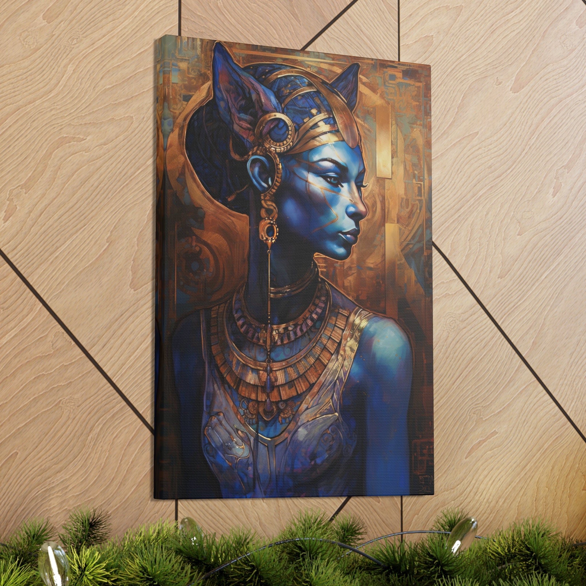 Egyptian Goddess Bastet Wall Art Print High Quality Canvas Art Gift - Etsy