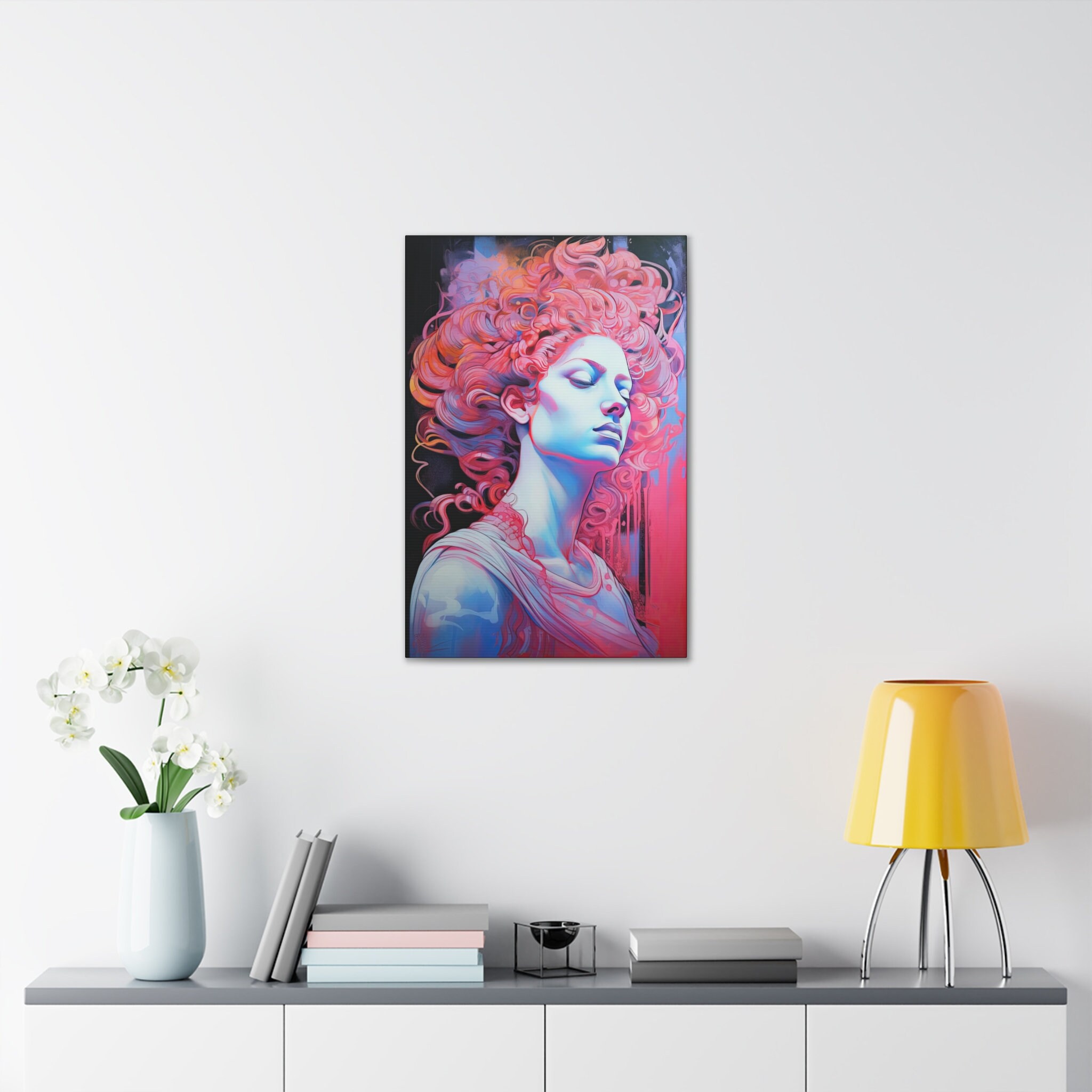 Greek Goddess Athena Wall Art Print High Quality Canvas Art Etsy