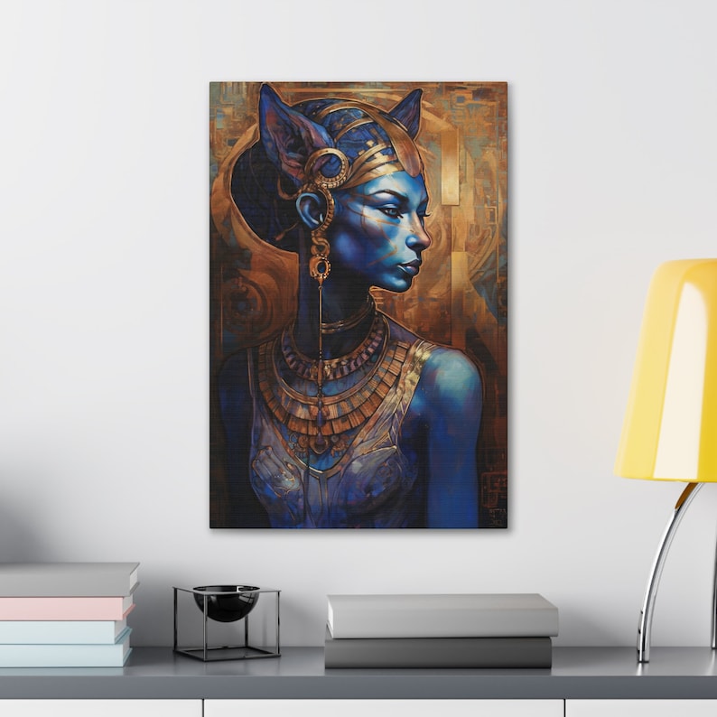 Egyptian Goddess Bastet Wall Art Print High Quality Canvas Art Gift - Etsy