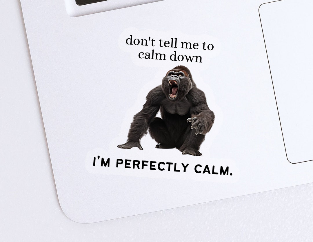 Funny I'm Perfectly Calm Meme Sticker. for Lighthearted - Etsy