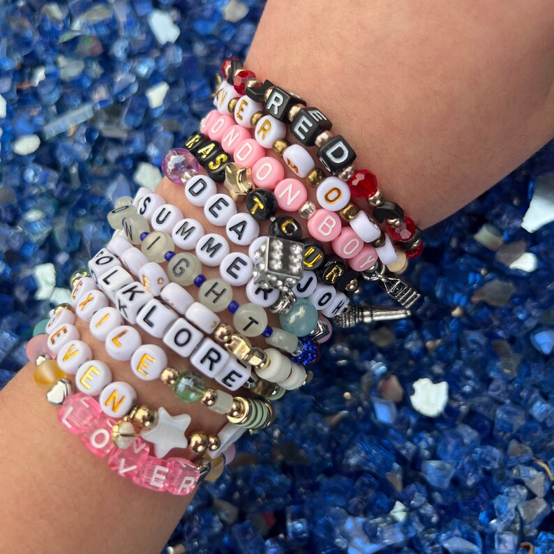 Swiftie Eras Tour Bracelets Set of 5 Premium Beads Etsy
