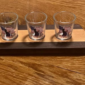TRUMP Shot Glasses and Serving Tray