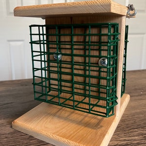 Handmade Cedar Dual Suet Feeder