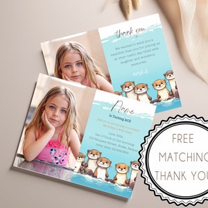 Maak een plons met Otter Magic: pas je Otter-verjaardagsuitnodiging aan en ontvang een GRATIS bijpassend bedankje!
