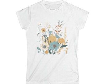 Wild Flower T-Shirt, Women's Softstyle Tee