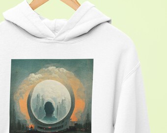 Unisex Men Hoodie, Artificial Intelligence Art, Machine Learning, Stylish Hoodie, Ai Gift, Gift for Developer, Cotton Hoodie