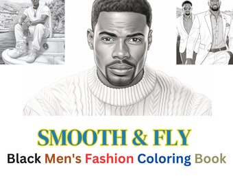 Smooth & Fly: Libro da colorare sulla moda maschile nera