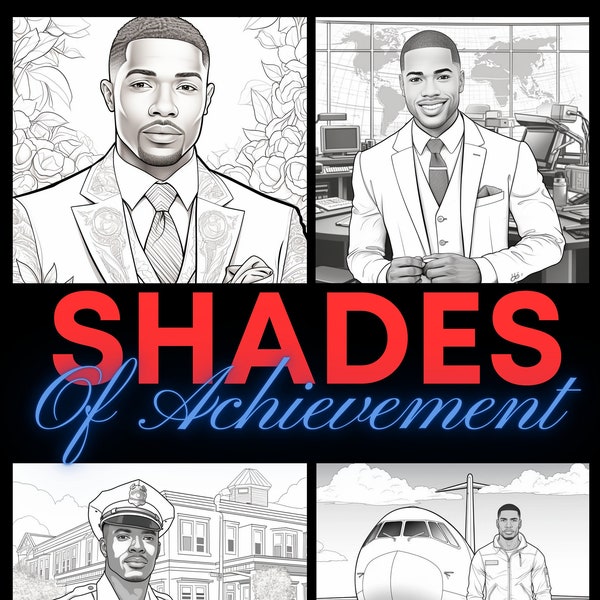 Shades Of Achievement Black Man Coloring Pages