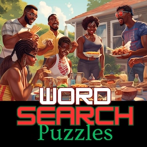 Black Culture Word Search Puzzles Pages