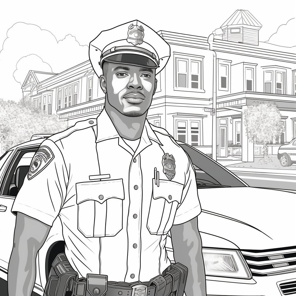 Shades of Achievement Black Man Coloring Pages - Etsy