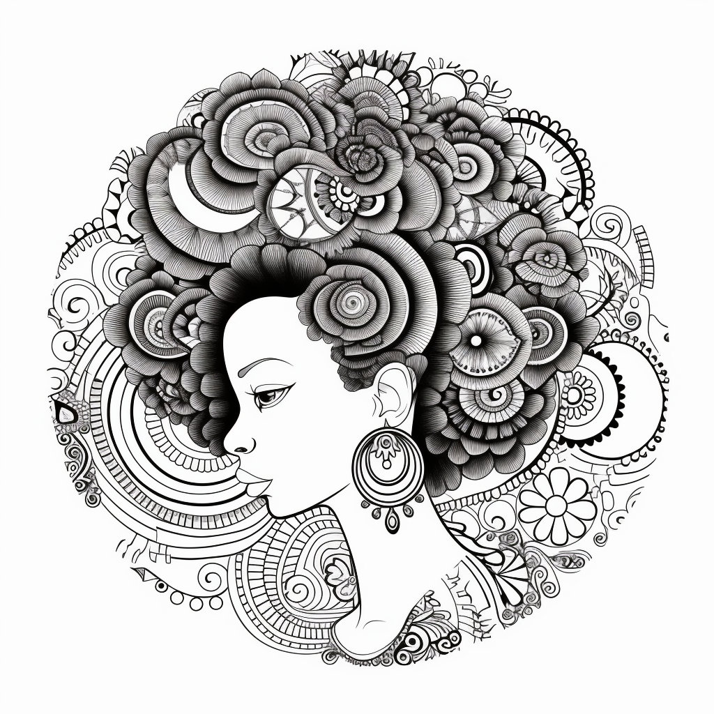 Relaxing Afrocentric Mandalas Adult Coloring Pages - Etsy