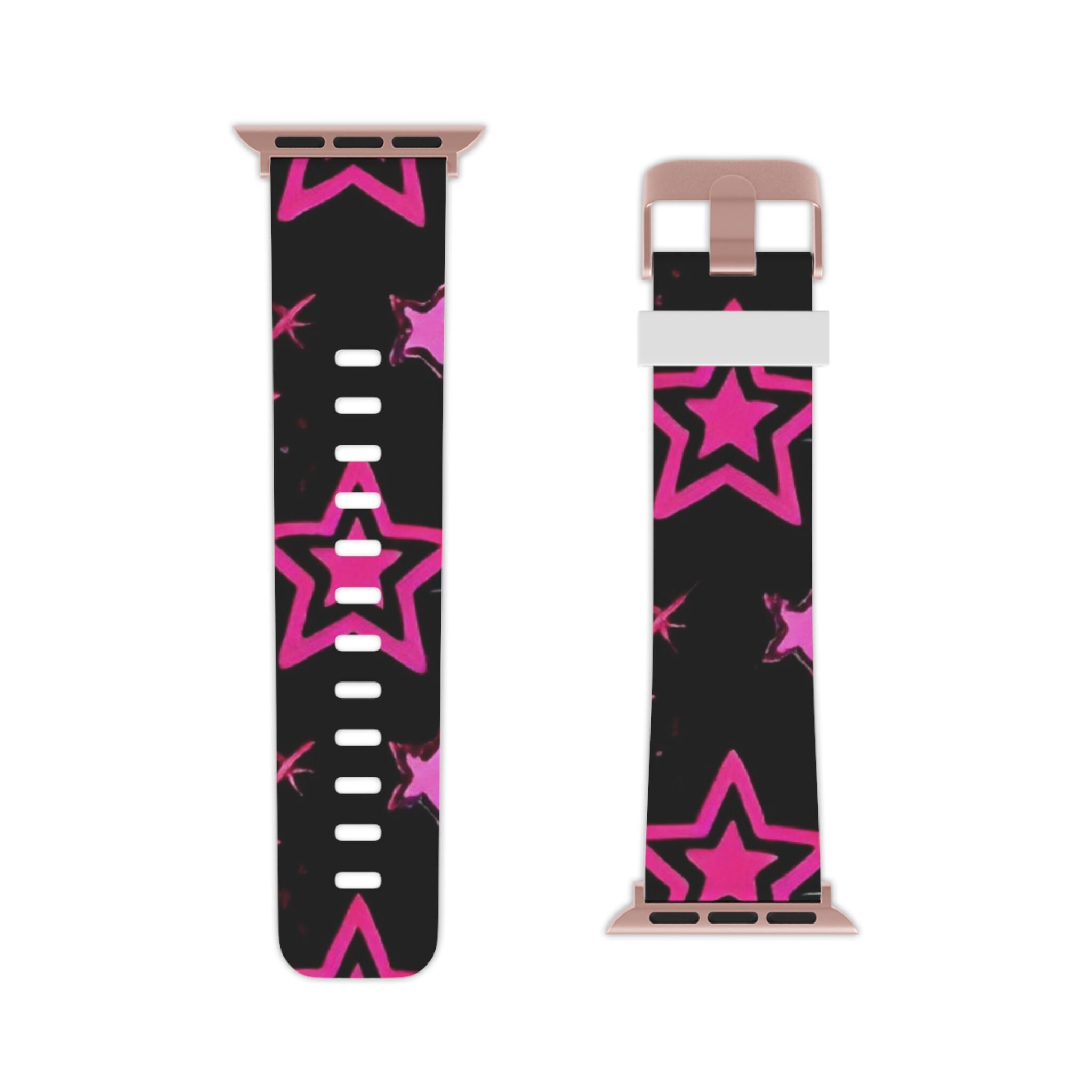 Y2K Mcbling Star Print Apple Watch Band Etsy