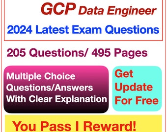 Examen GCP: Ingeniero de datos profesional/Google Cloud Platform/Preguntas de práctica/Material de examen digital/Preguntas de examen reales/495 páginas