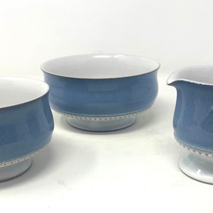 Denby England Castile Blue Vintage Bowls Creamer Lot