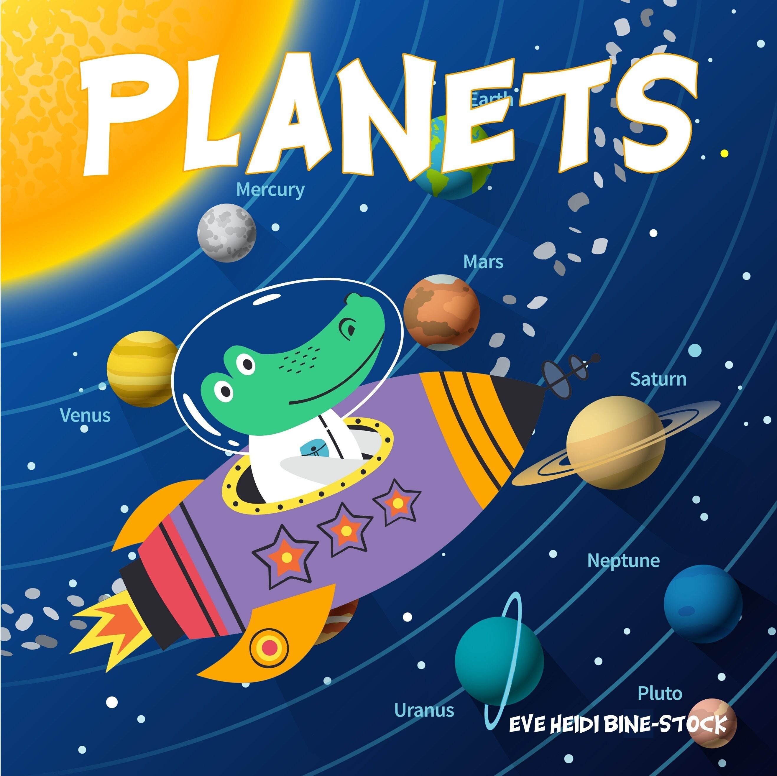 Planets - Children's Book - Digital Download - Etsy