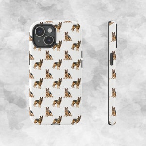 German Shepherd White Phone Case for Dog Lover for Samsung, Iphone, Google Pixel, Gift for German Shepherd Mom, Gift for German Shepherd Dad image 5