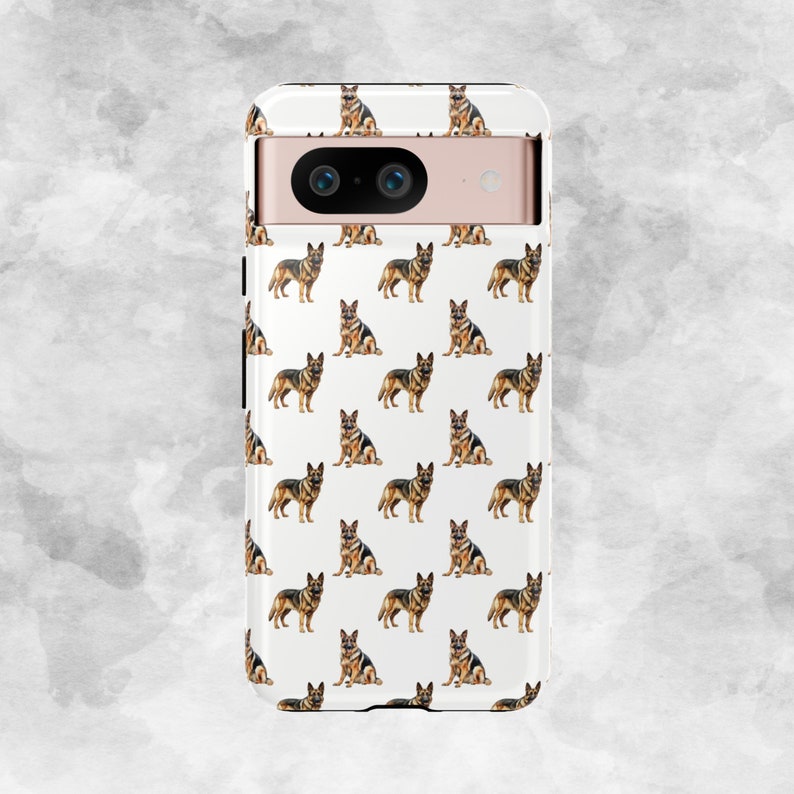 German Shepherd White Phone Case for Dog Lover for Samsung, Iphone, Google Pixel, Gift for German Shepherd Mom, Gift for German Shepherd Dad image 9