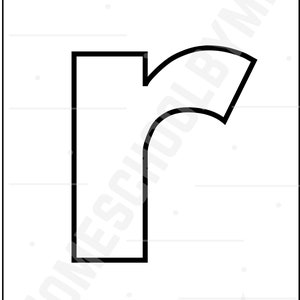 Printable Lower-case Letters to Trace and Colour in | Individual ...