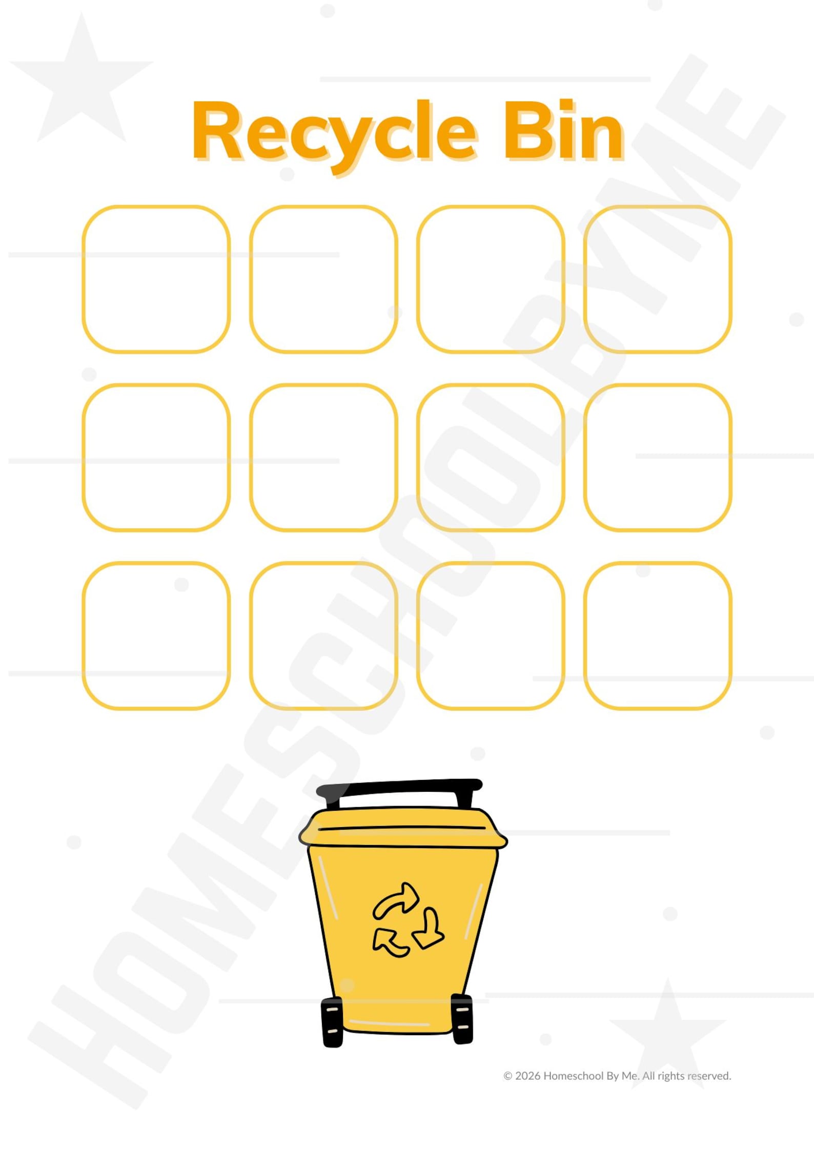 Bin Sorting Activity | Compost, Rubbish, Recycle | Garbage, Trash ...
