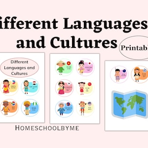 Kids Cultural Dress Cards  | Traditional Dress | Different Languages | Printable | Diversity | Kids From Around The World