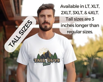 Tall Guys Rule Big & Tall T-Shirt shirt for tall men tall mens gift Funny Teeshirt large size shirt 2xlt 3xlt 4xlt t shirt tee big guy plus