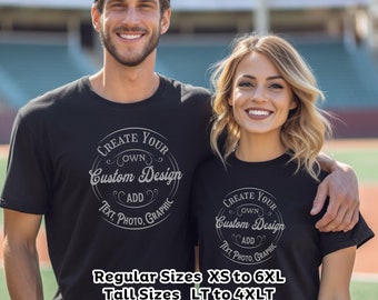 Kundenspezifische personalisierte T-Shirt Text-Foto-Grafik großer und großer Mann groß plus regelmäßige 2xlt 3xlt 4xlt 4X 5XL 6XL Braut-Bräutigam-Paar-Hochzeits-Match
